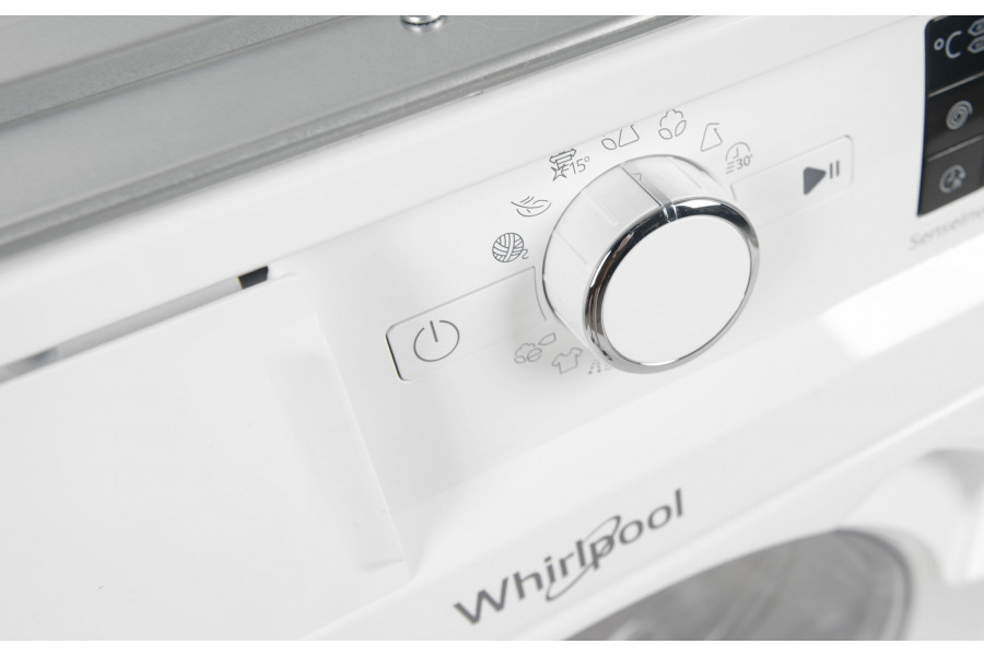 Прально-сушильна машина Whirlpool вбудована фронтальна, 7(5)кг, 1400, A+++, 60см, дисплей, пара, інвертор, білий