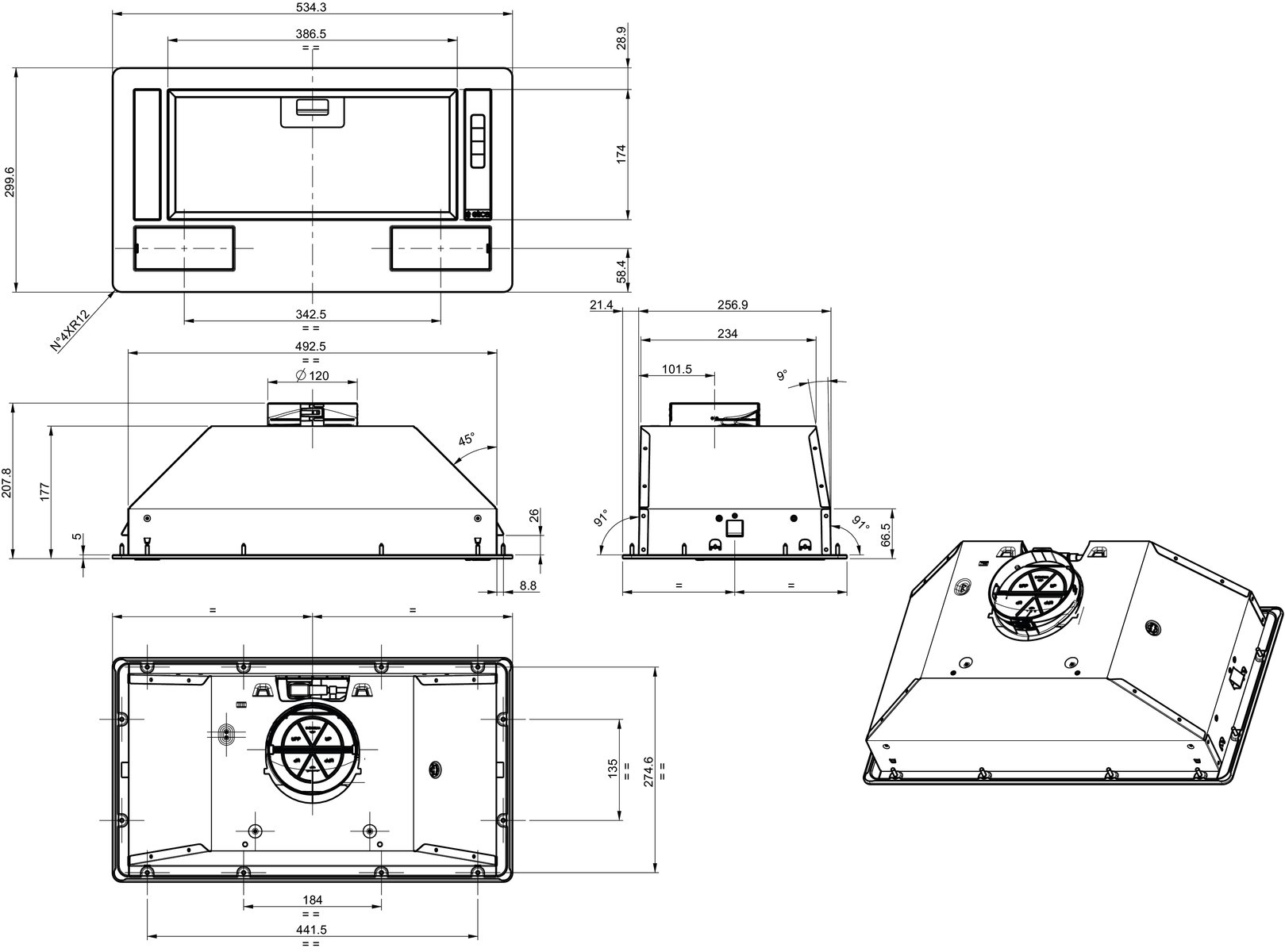 Витяжка Gorenje BHI681EB