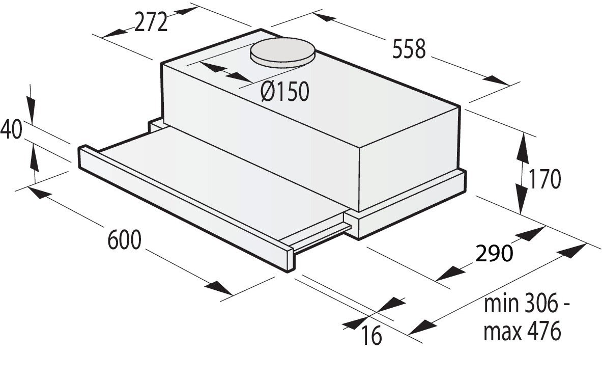 Вытяжка Gorenje TH64E4BG