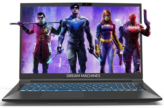 Ноутбук Dream Machines RT3060-17 17.3FHD IPS 144Hz, AMD Ryzen 7 5800H, 16GB, F1TB, NVD3060-6, DOS