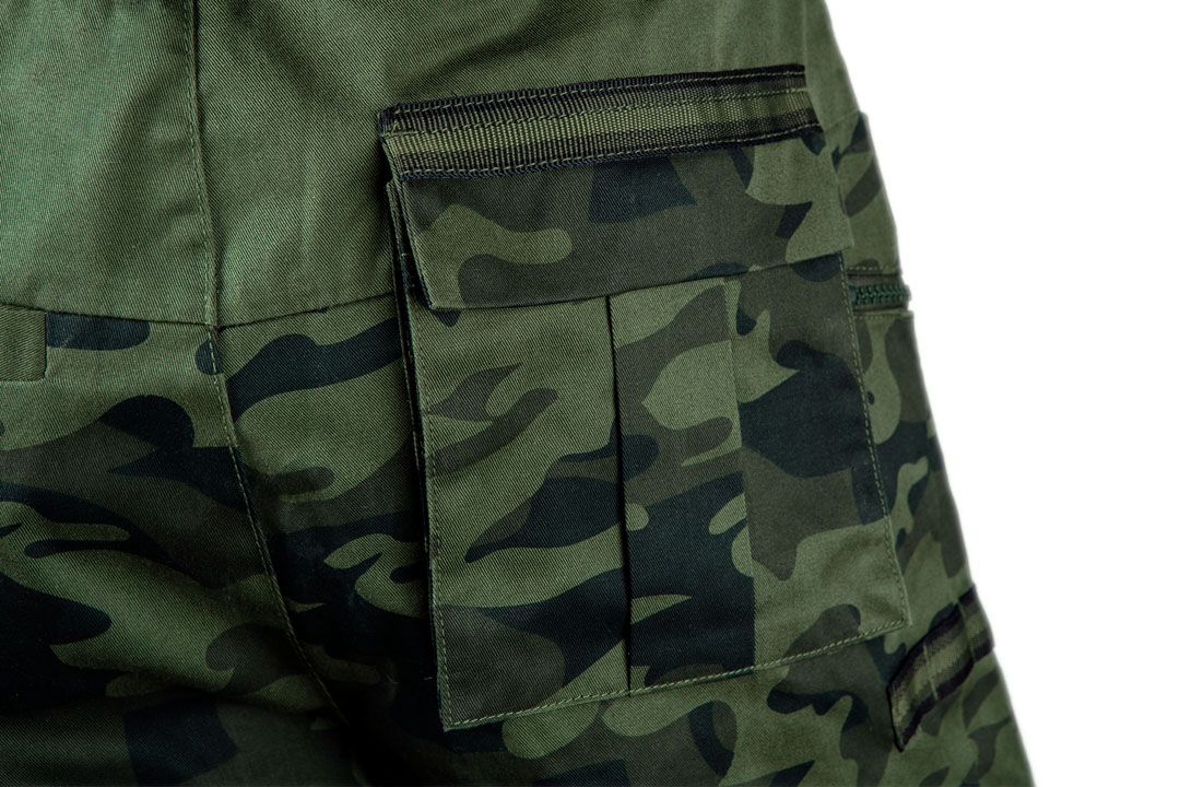 Шорти робочі Neo Tools Camo, еластичний пояс, XL(54), камуфляж