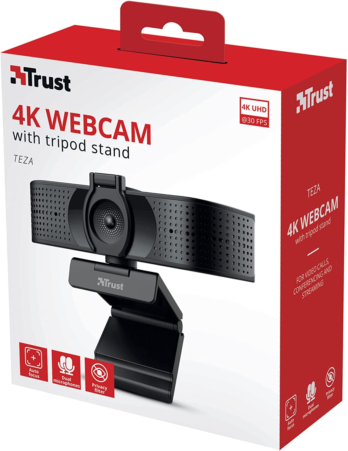 Вебкамера Trust Teza 4K Ultra HD Black (24280_TRUST)