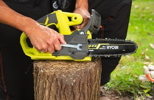 Пила ланцюгова акумуляторна Ryobi RY18CS20A-0, 18В ONE+, шина 20см, без АКБ та ЗП