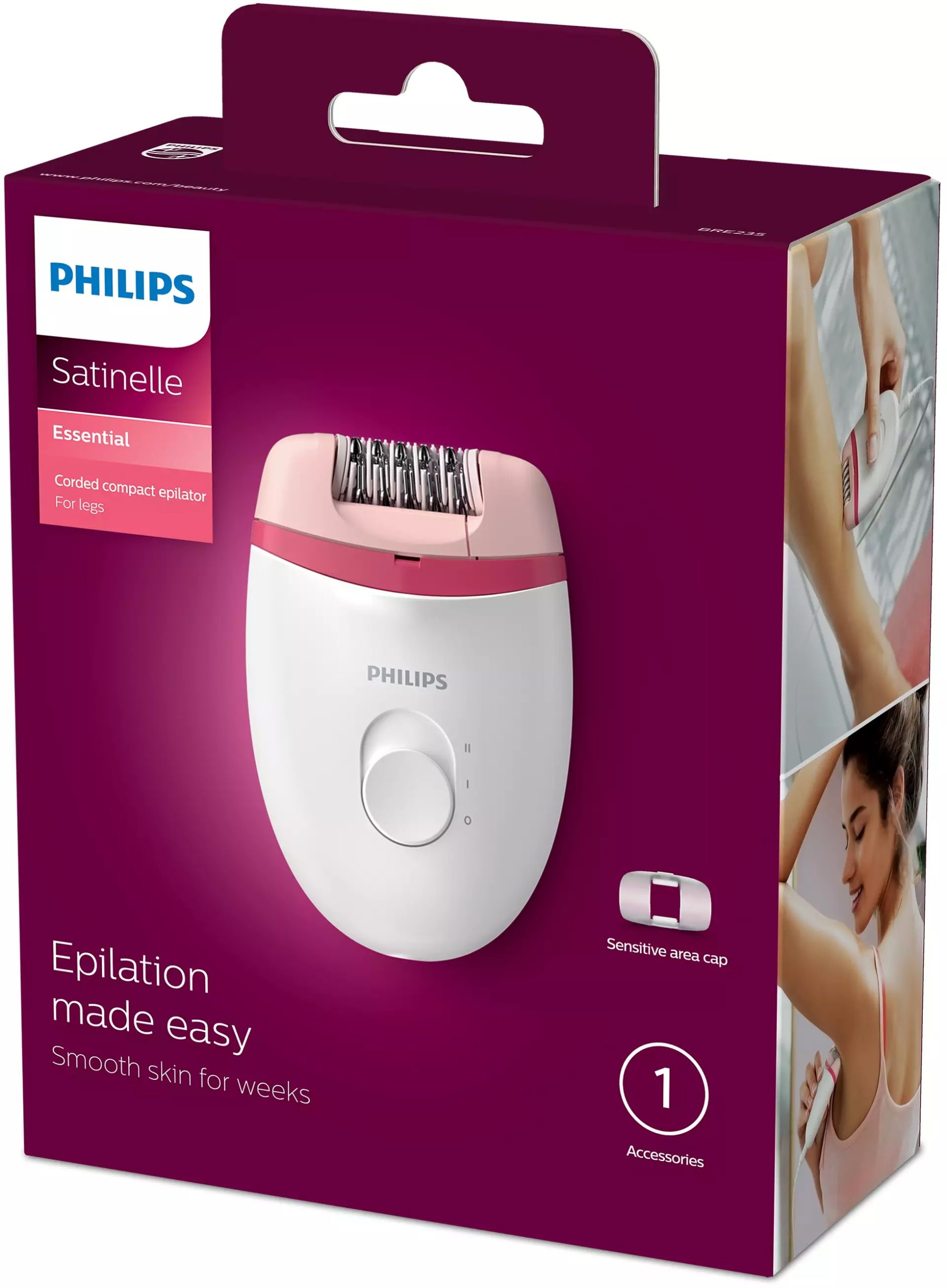 Епілятор Philips Satinelle Essential BRE235/00