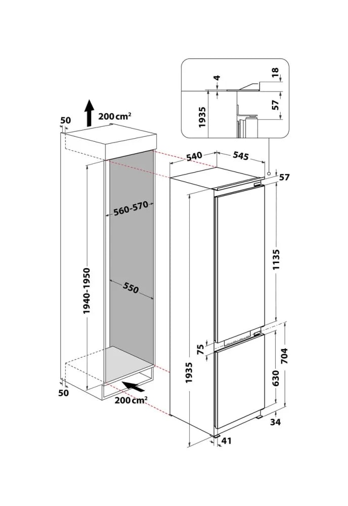 Вбудований холодильник Hotpoint-Ariston HAC20T321