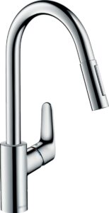 Змішувач Hansgrohe Focus для кухонної мийки, 240мм, 2-струменевий, поворотний, хром (31815000)