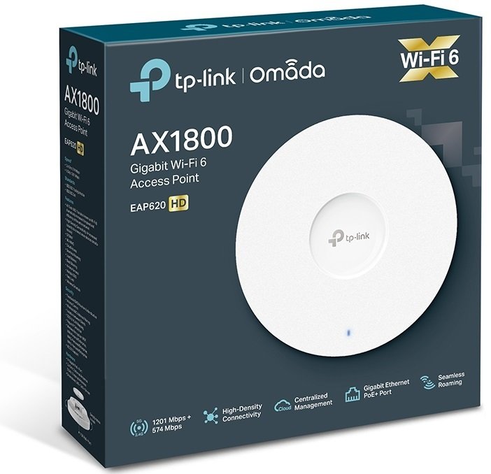 Точка доступу TP-LINK EAP620 HD AX1800, 1xGE LAN, PoE