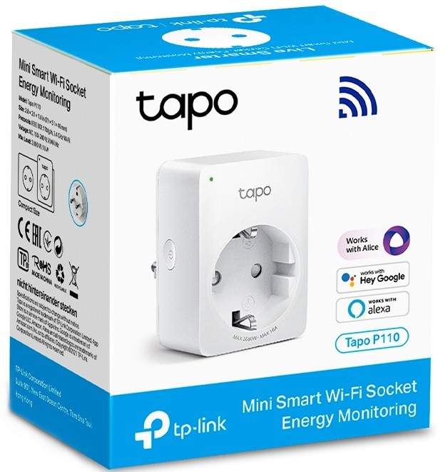 Смарт-розетка TP-LINK Tapo P110 N300  16A