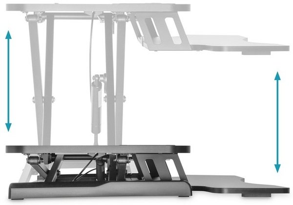 Підставка DIGITUS Ergonomic Workspace Riser DA-90380-1 Вlack (DA-90380-1)