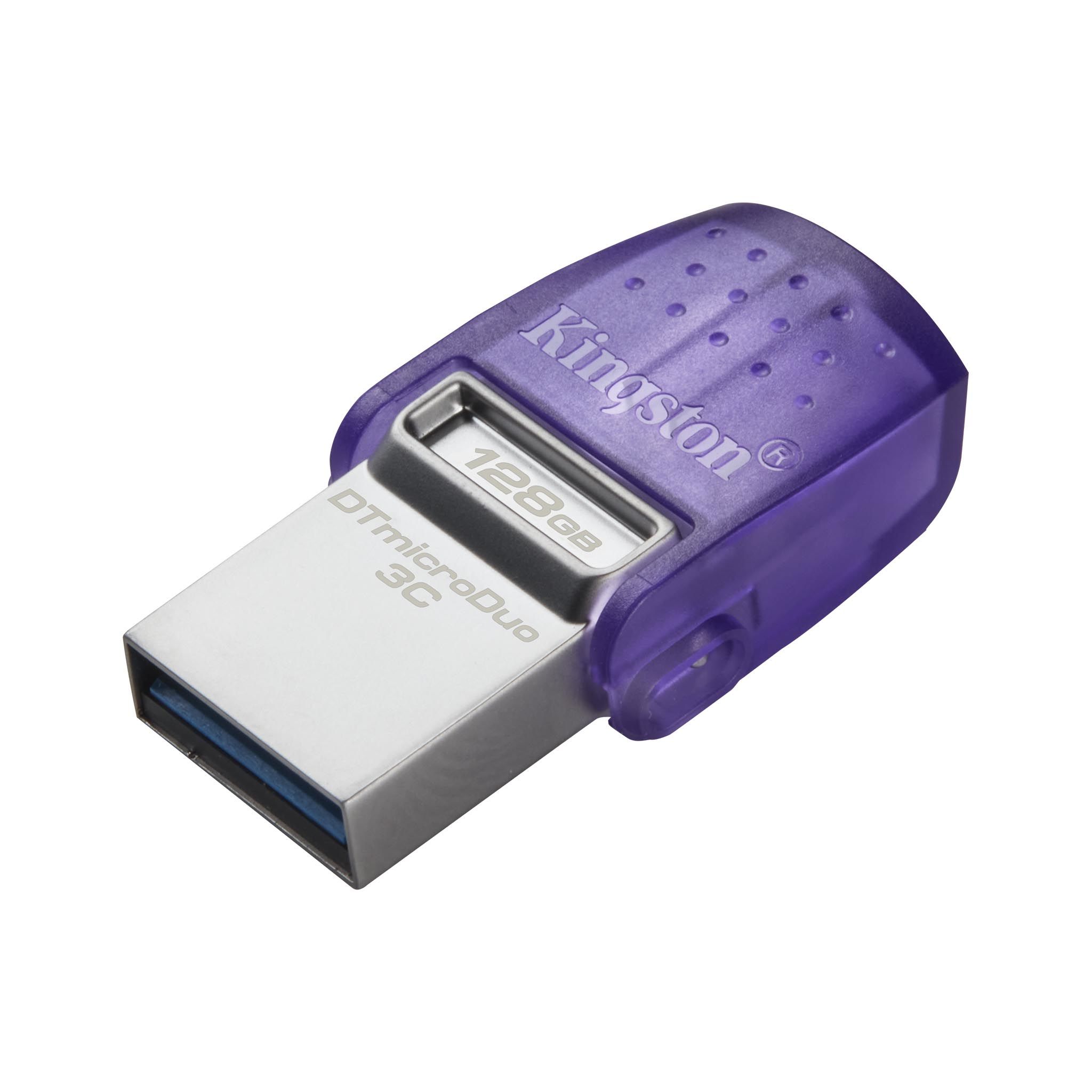 Накопичувач USB 3.2 Kingston 128GB Gen1 + Type-C DT microDuo 3C R200MB/s (DTDUO3CG3/128GB)