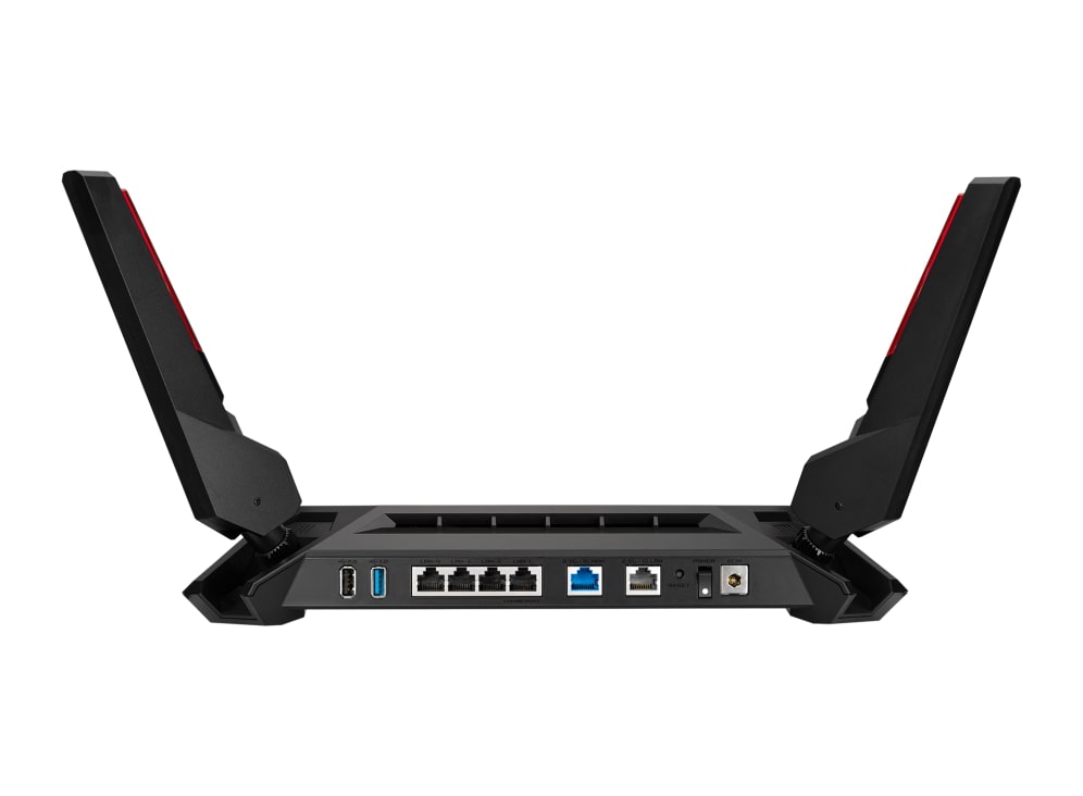 Маршрутизатор ASUS GT-AX6000 LAN 1x2.5GE LAN 1x2.5GE WAN 1xUSB 3.1 1xUSB 2.0 MU-MIMO OFDMA MES (90IG0780-MO3B00)