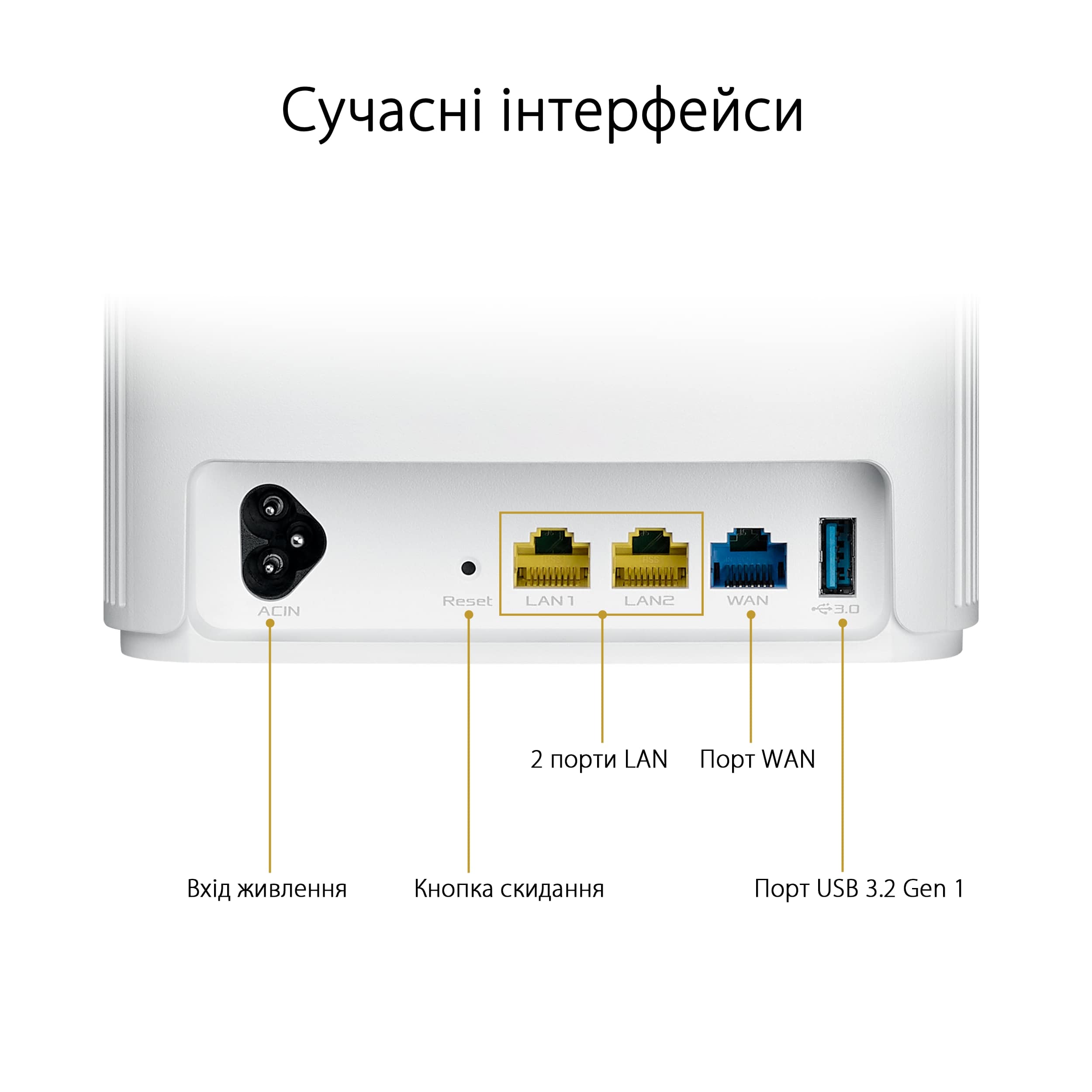 Маршрутизатор ASUS ZenWiFi AX Hybrid XP4 1PK AX1800 AV1300 2xGE LAN 1xGE WAN 1xUSB 3.2 PLC MU-MIMO OFDMA MESH