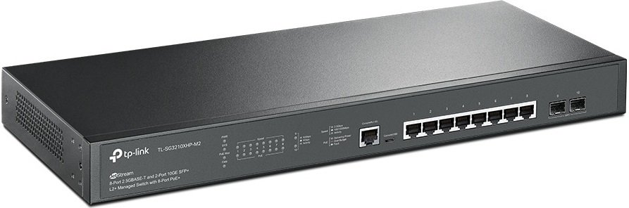 Коммутатор TP-LINK TL-SG3210XHP-M2 8x2.5GE 2x10GE SFP+ L2 JetStream 19" 1U (TL-SG3210XHP-M2)