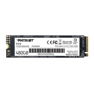 SSD накопичувач PATRIOT PCIe 3.0 M.2 480GB P310 (P310P480GM28)