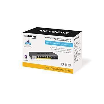 Коммутатор NETGEAR GS110TP 8xGE PoE+, 2xGE SFP, управляемый L2