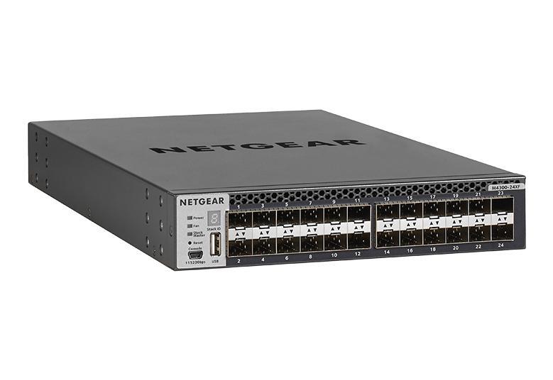 Комутатор стекований NETGEAR M4300-24XF (XSM4324FS) 24xSFP+, 2x10GE combo, керований L3