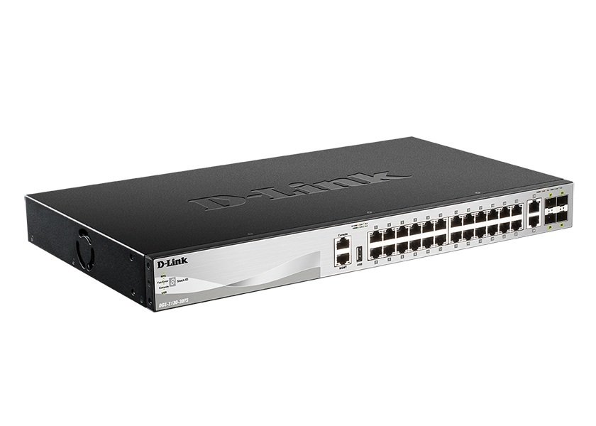 Комутатор D-Link DGS-3130-30TS 24xGE, 4xGE/SFP, 2x10GE, 4xSFP+, L3