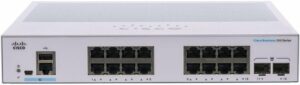 Комутатор Cisco CBS350 Managed 16-port GE, 2x1G SFP (CBS350-16T-2G-EU)