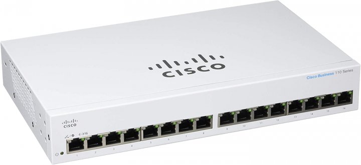 Комутатор Cisco CBS110 Unmanaged 16-port GE (CBS110-16T-EU)