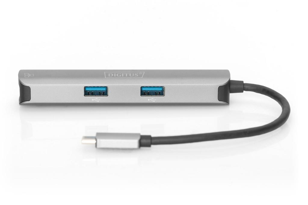 USB хаб DIGITUS USB-C, 5 Port (DA-70892)