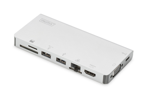 USB хаб DIGITUS Travel USB-C, 8 Port (DA-70866)