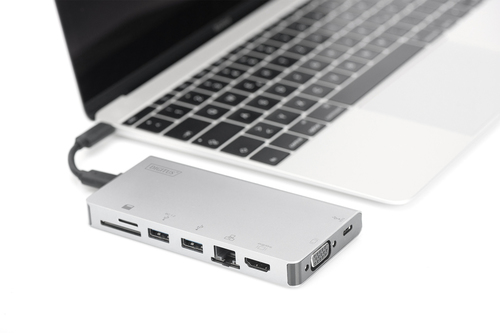 USB хаб DIGITUS Travel USB-C, 8 Port (DA-70866)