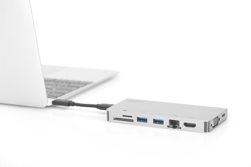 USB хаб DIGITUS Travel USB-C, 8 Port (DA-70866)