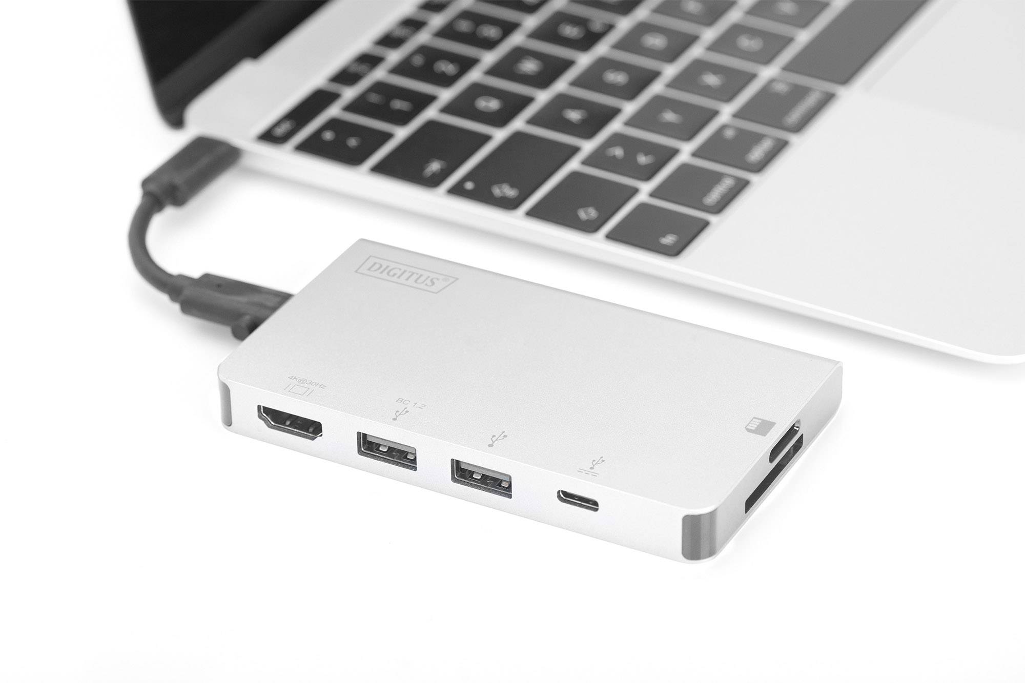 USB хаб DIGITUS Travel USB-C, 6 Port (DA-70867)