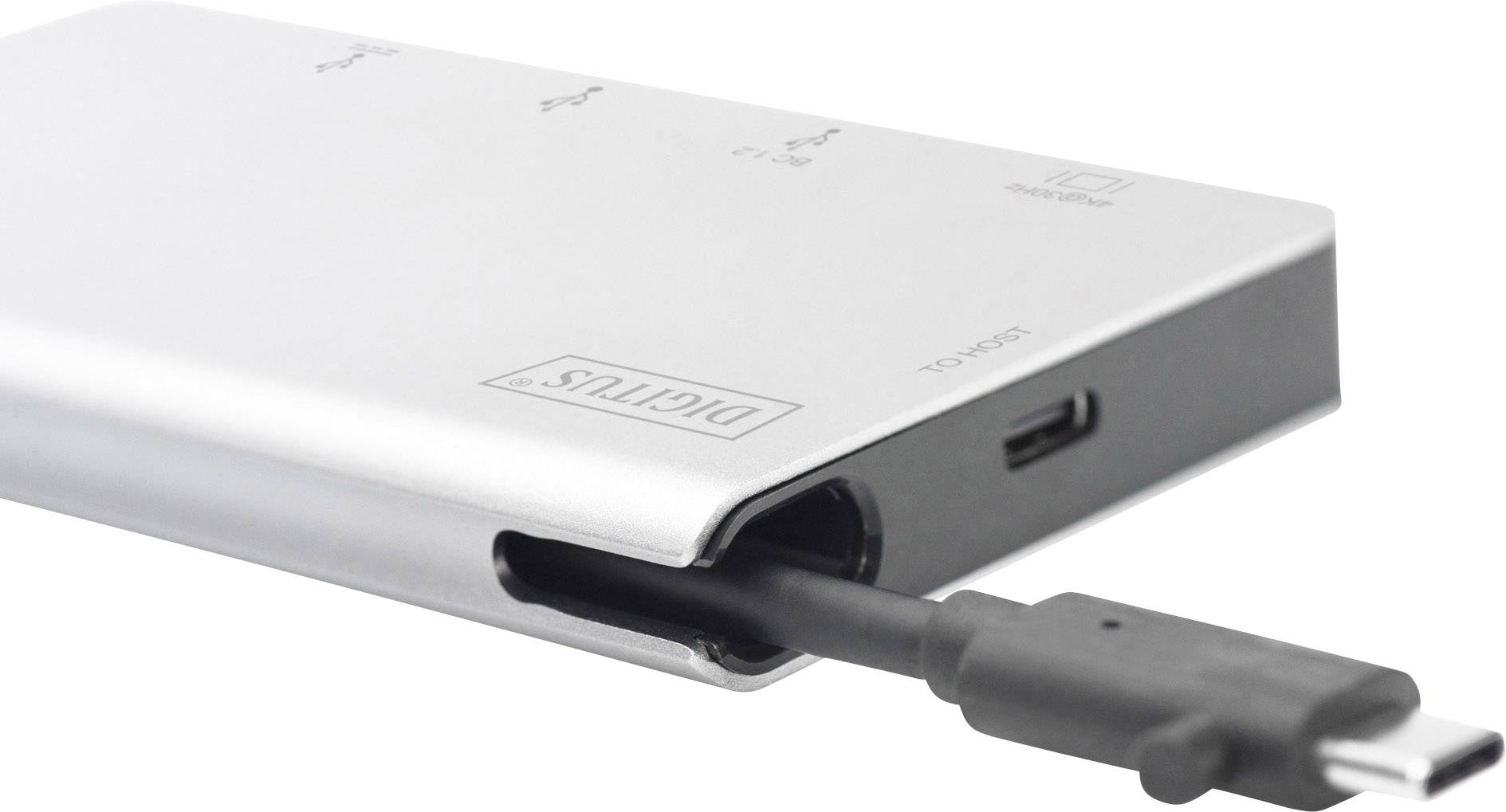 USB хаб DIGITUS Travel USB-C, 6 Port (DA-70867)