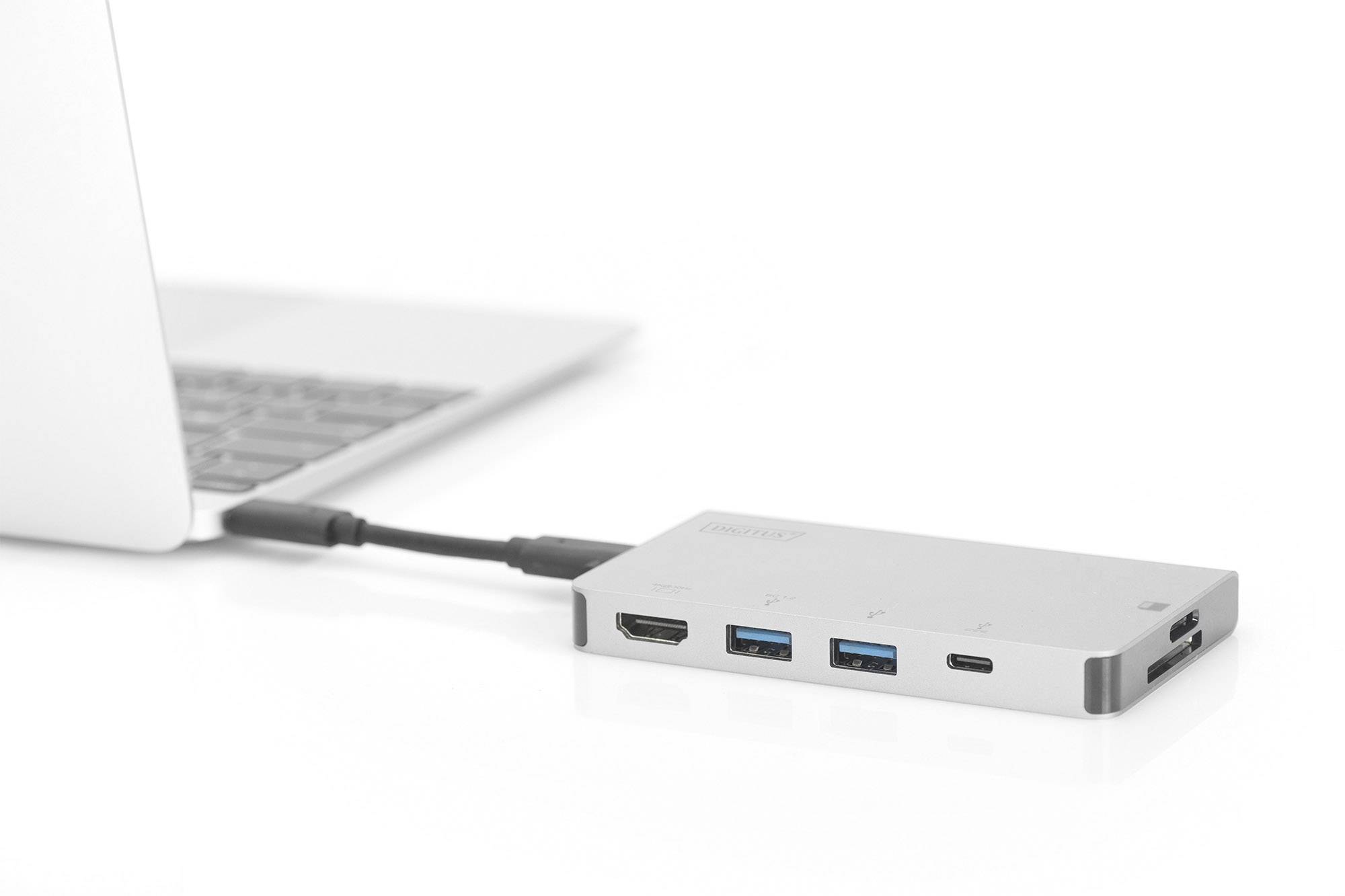 USB хаб DIGITUS Travel USB-C, 6 Port (DA-70867)