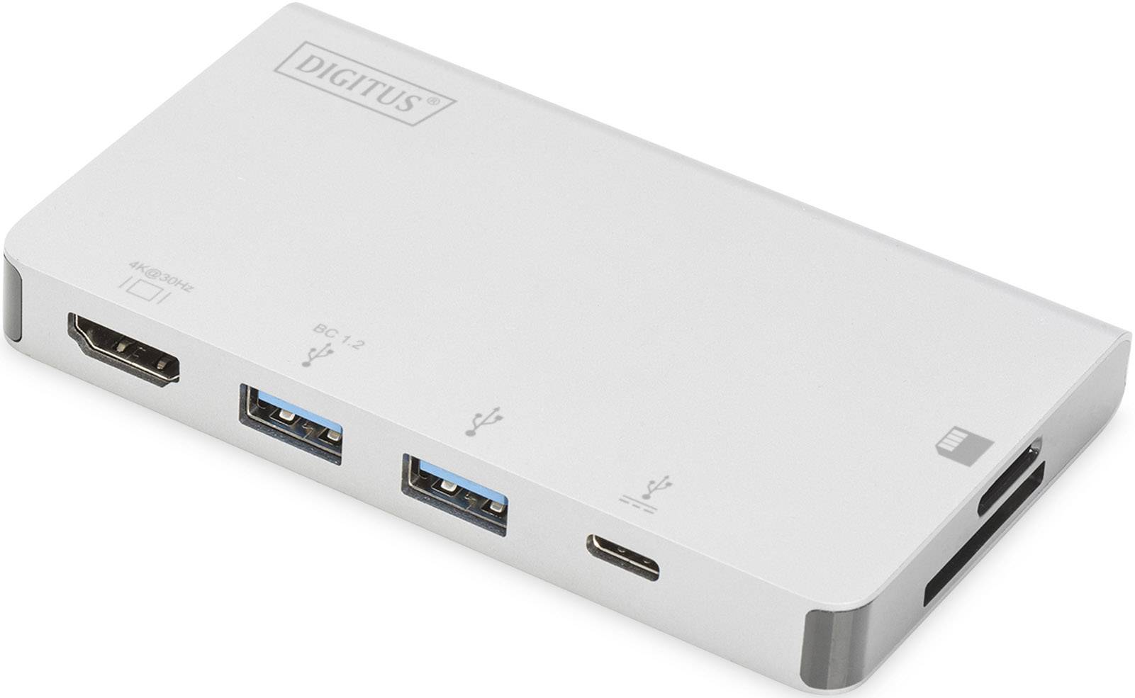 USB хаб DIGITUS Travel USB-C, 6 Port (DA-70867)