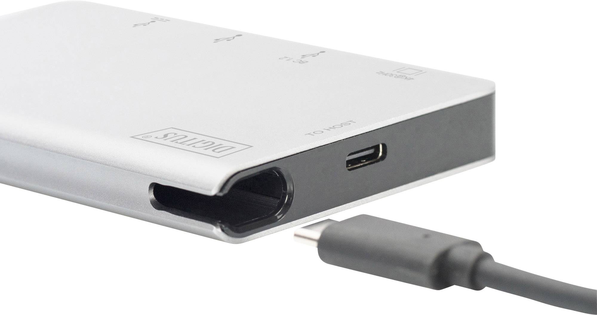 USB хаб DIGITUS Travel USB-C, 6 Port (DA-70867)