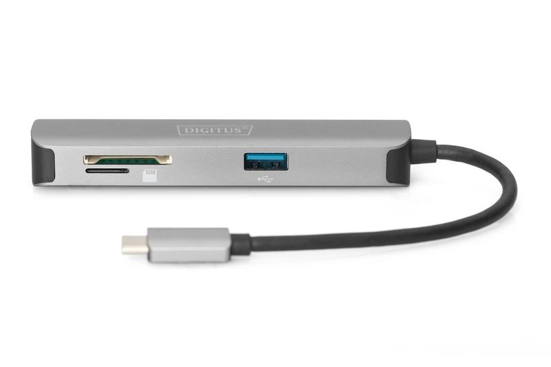 USB хаб DIGITUS Travel USB-C, 5 Port (DA-70891)