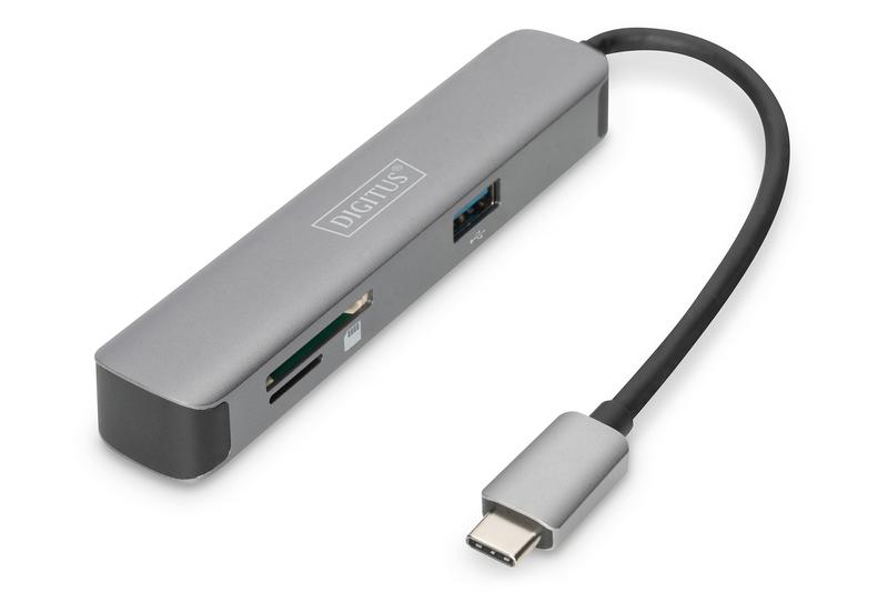 USB хаб DIGITUS Travel USB-C, 5 Port (DA-70891)