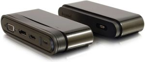 USB хаб C2G USB-C на HDMI, DP, VGA, USB, Power Delivery до 65W (CG82392)