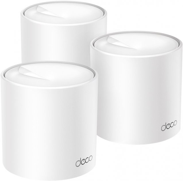 Маршрутизатор TP-LINK DECO X50 3PK AX3000 3xGE LANWAN MU-MIMO OFDMA (DECO-X50-3-PACK)