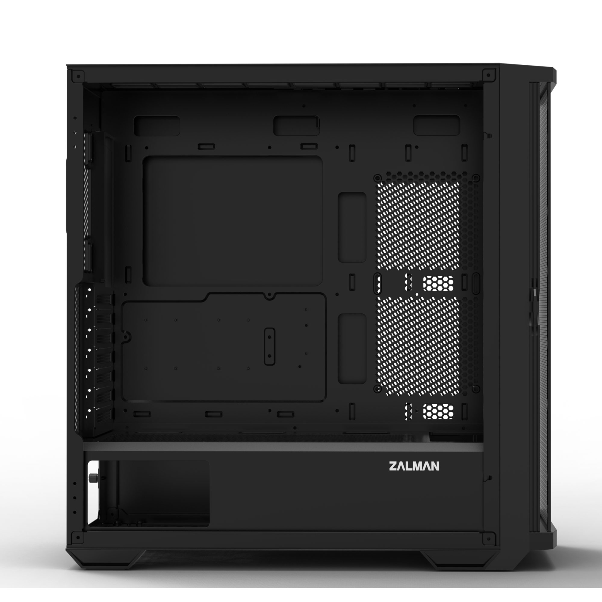 Корпус Zalman Z10 BLACK, MidT, 2xUSB3.0, 1 x USB Type-C, 3x140мм, 1x120мм, стекло (боковая панель),