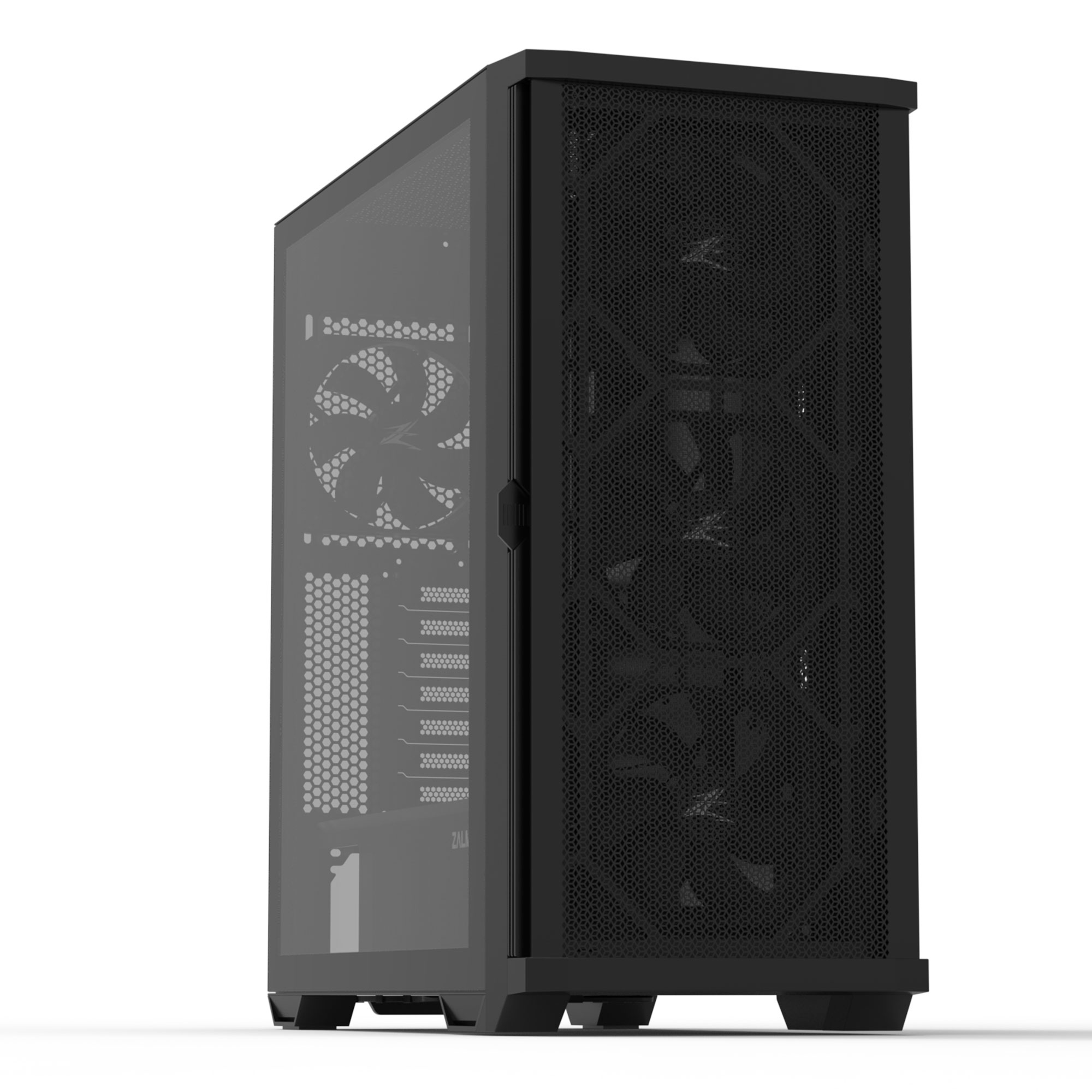 Корпус Zalman Z10 BLACK, MidT, 2xUSB3.0, 1 x USB Type-C, 3x140мм, 1x120мм, стекло (боковая панель),