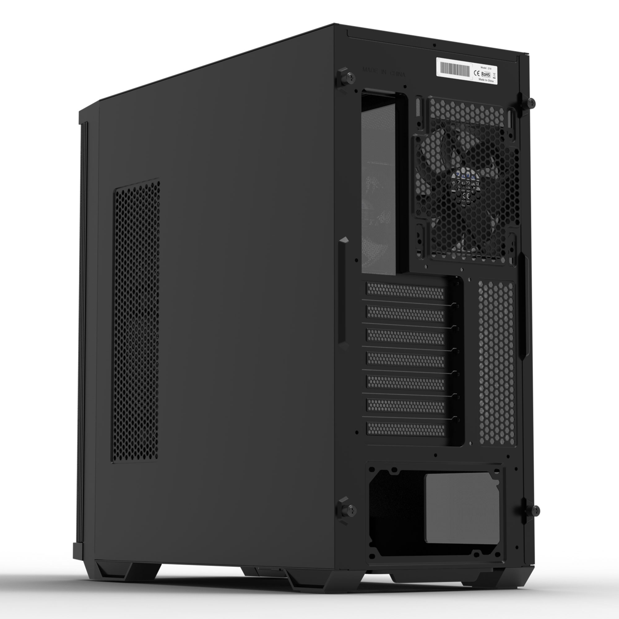 Корпус Zalman Z10 BLACK, MidT, 2xUSB3.0, 1 x USB Type-C, 3x140мм, 1x120мм, скло (бічна панель),