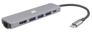 USB хаб 2Е USB-C Slim Alluminum Multi-Port 6in1 (2EW-2684)