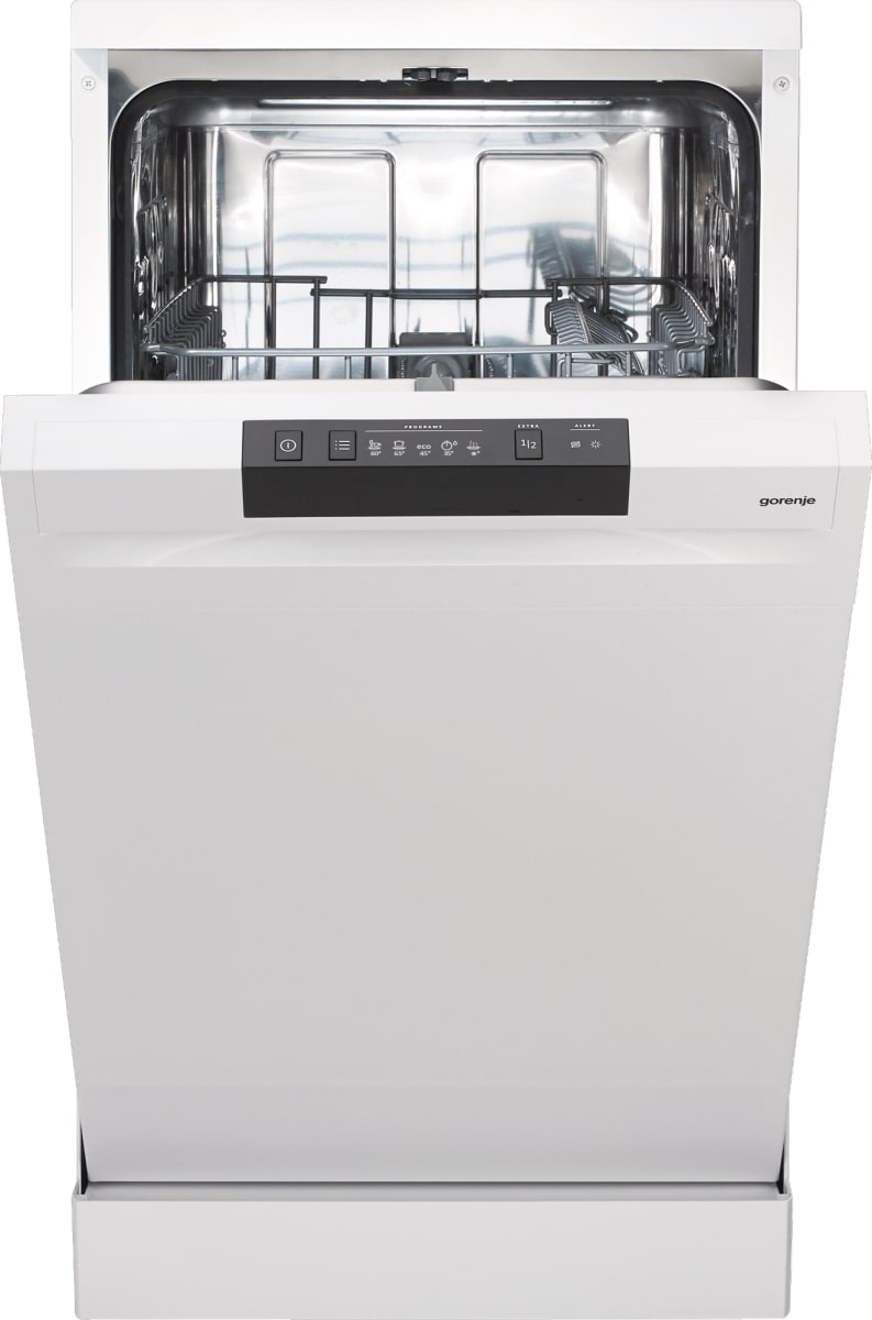 Посудомийна машина Gorenje, 9компл., A++, 45см, дисплей, 2 кошика, AquaStop, білий