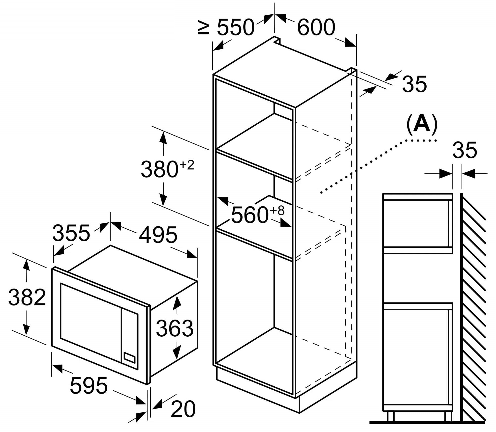 Встраиваемая микроволновая печь Bosch BEL653MS3