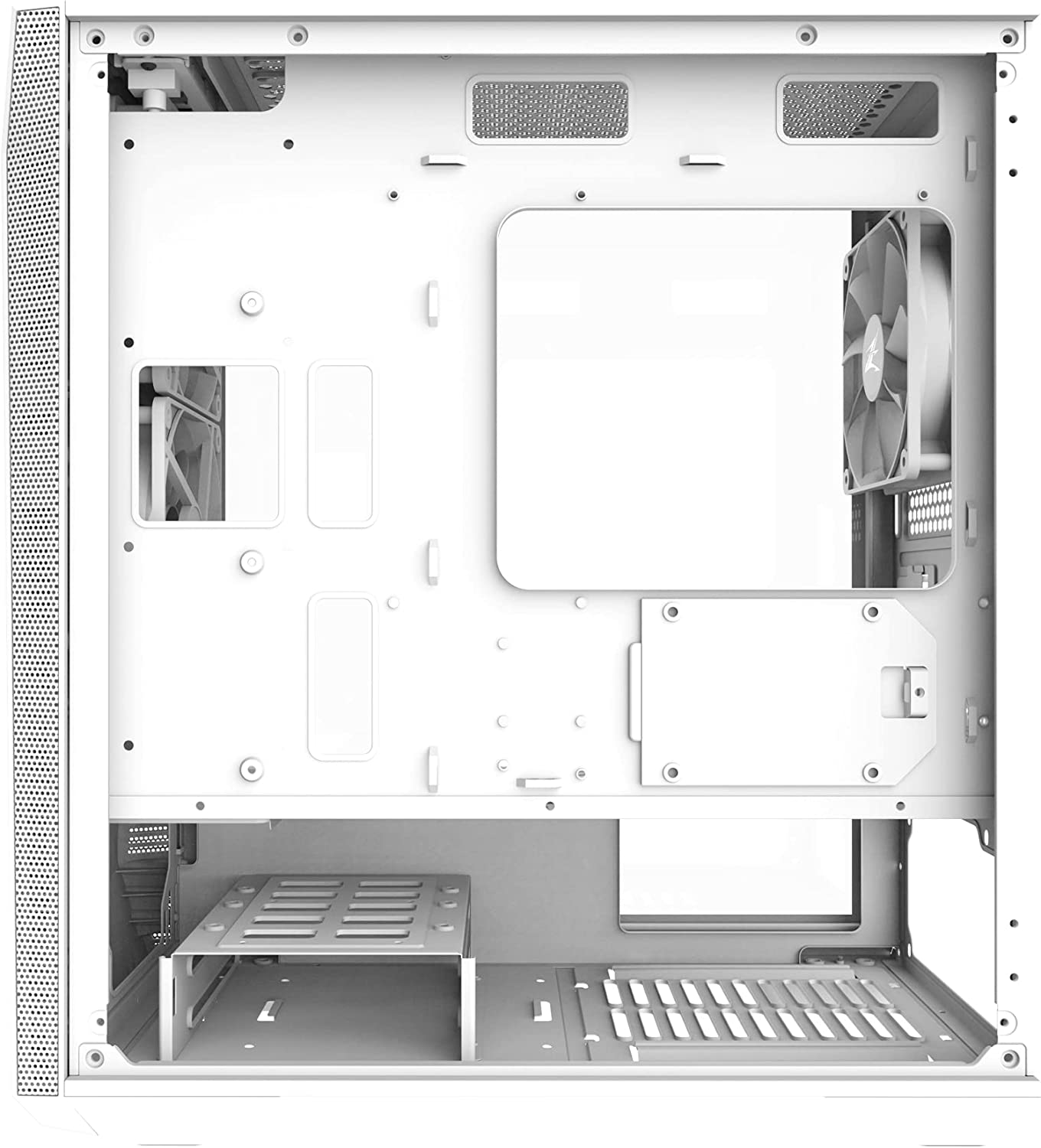 Корпус Zalman Z1 ICEBERG, MidT, 1xUSB2.0, 2xUSB3.0, 3x120мм, закаленное стекло (боковая панель), без