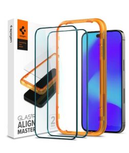 Захисне скло Spigen для Apple Iphone 14 Pro Glas t R Align Master FC (2 Pack) Black (AGL05216)