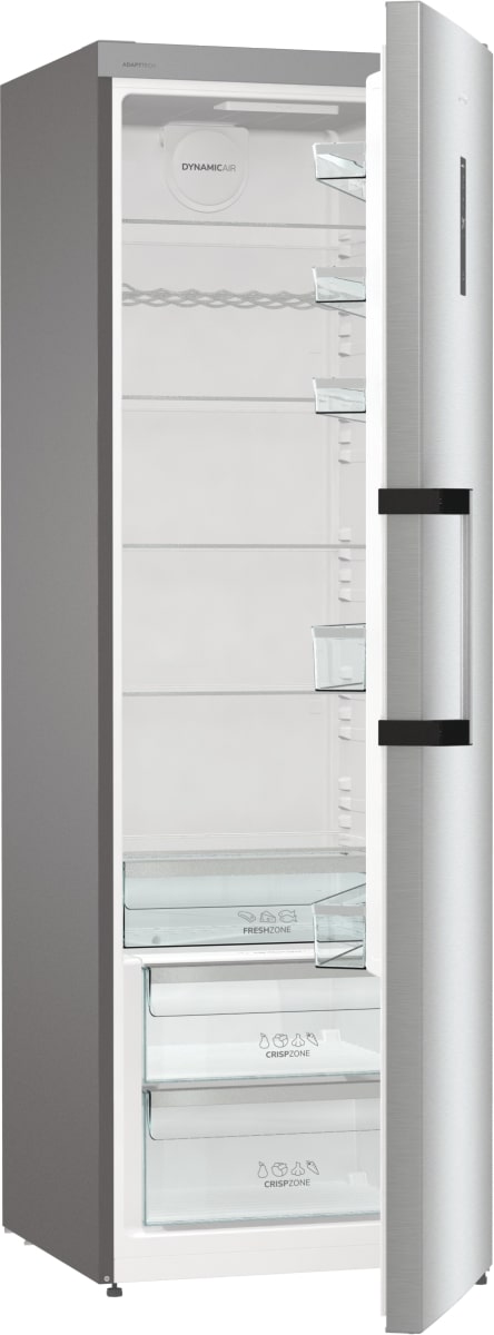 Холодильна камера Gorenje, 185x60х66, 398л, А++, дисплей, зона св-ті, матовий нерж