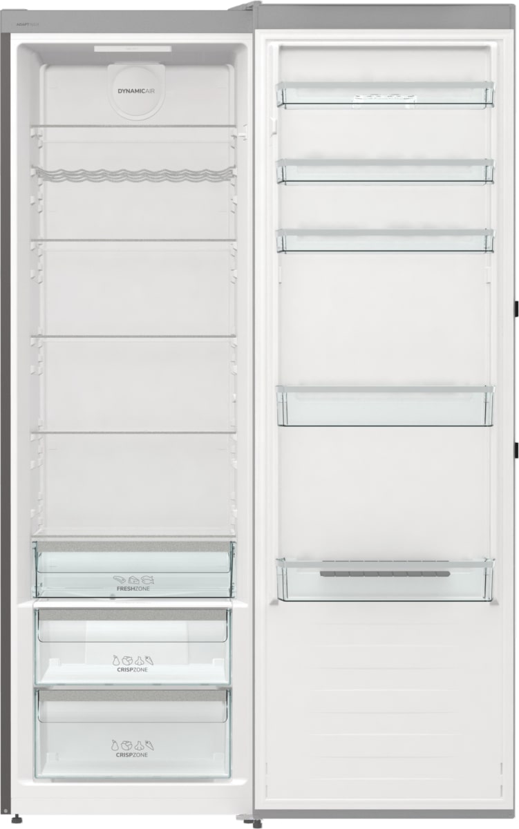 Холодильна камера Gorenje, 185x60х66, 398л, А++, дисплей, зона св-ті, матовий нерж