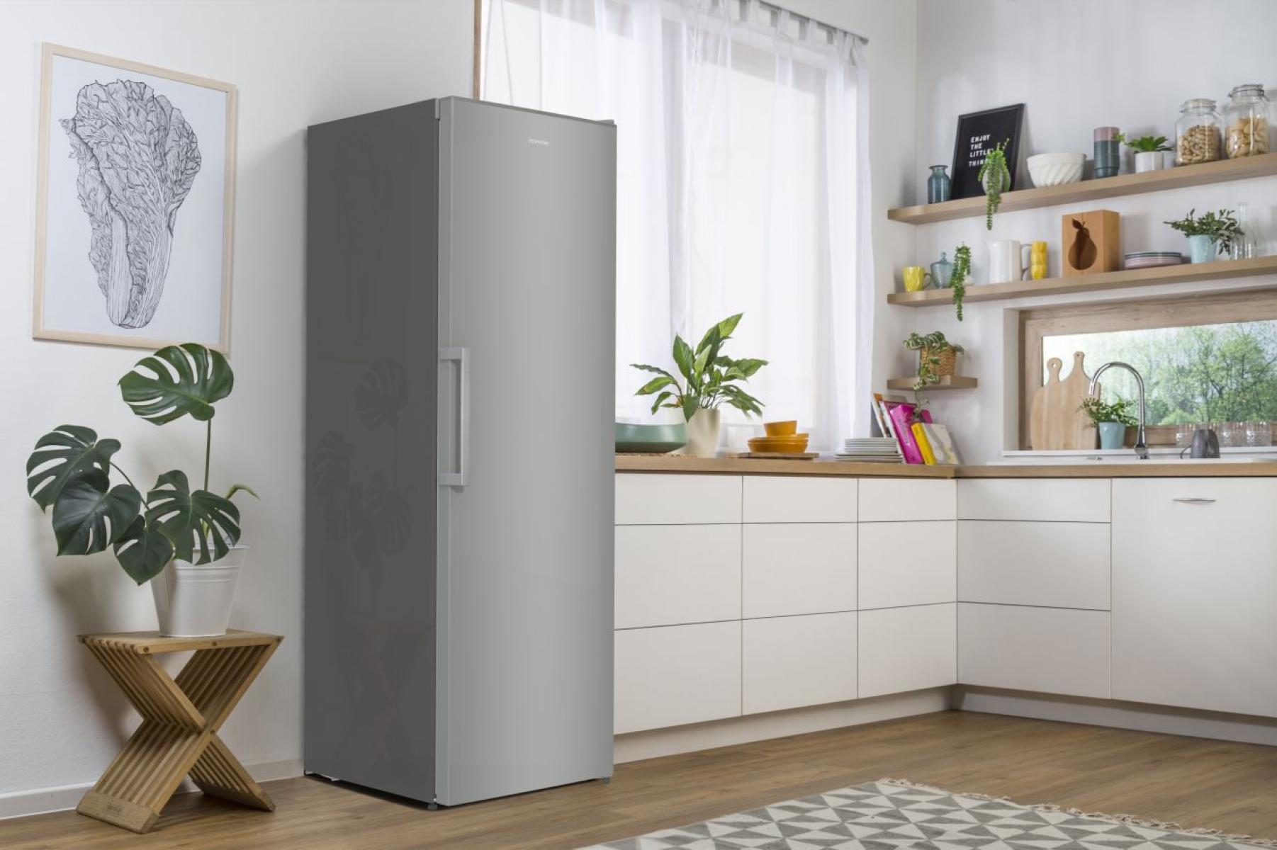 Холодильна камера Gorenje, 186x60х66, 398л, А++, електронне упр, зона св-ті, сірий