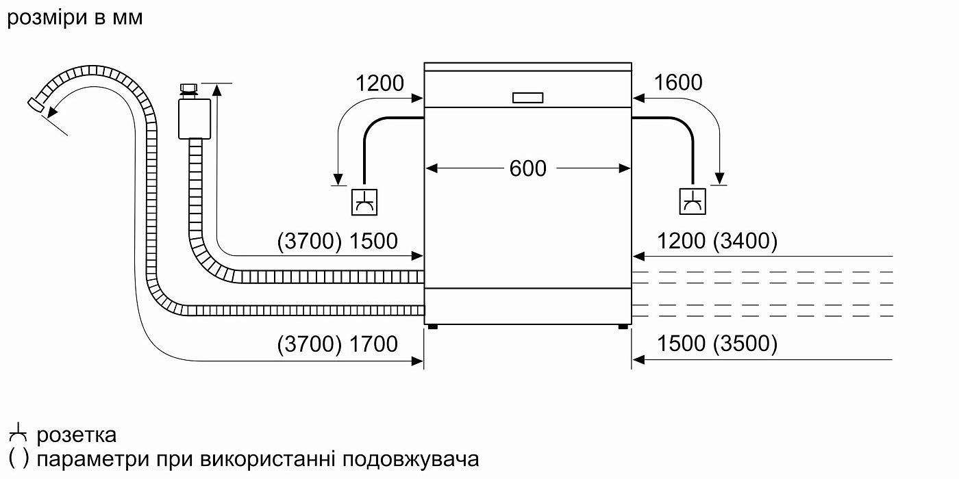 Посудомийна машина Bosch вбудована, 12компл., A+, 60см, білий