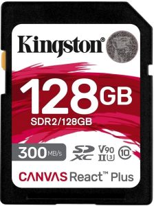 Карта пам`яті Kingston SDXC 128GB C10 UHS-II U3 R300/W260MB/s (SDR2/128GB)