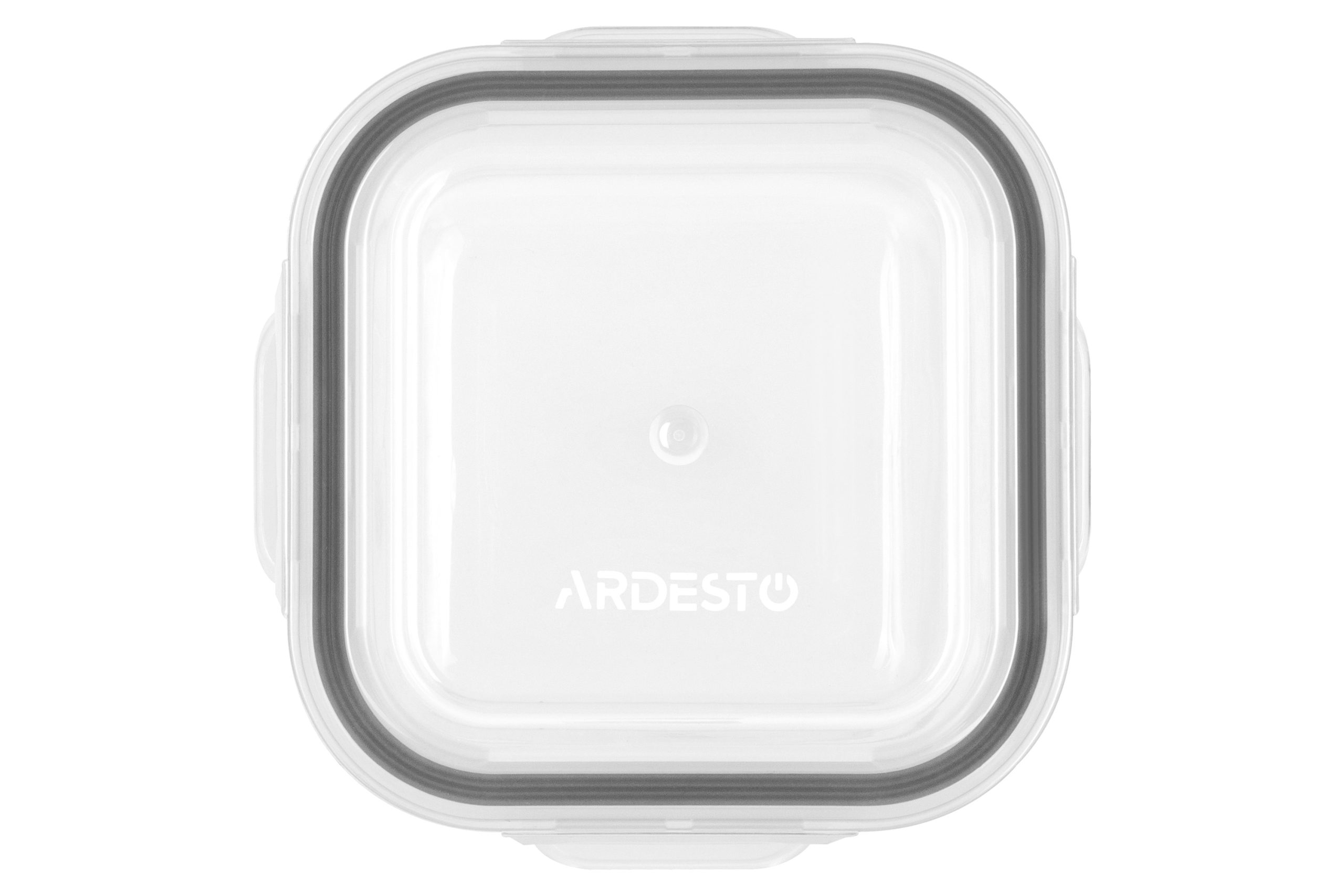 Контейнер для зберігання харчових продуктів Ardesto Gemini, 0.3л, боросилікатне скло, пластик, квадратний, прозорий